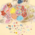7 Grids Acrylic Bowknot Nail Charms Mix Sized Bear Rhinestone Pearl Nail Art Decoration Wholesale Fruit Shape Accessories
