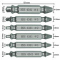 6Pcs HSS 4341 Zinc Finish Center Drill Bits Set for Wood Drilling with 3-Year Warranty OEM ODM