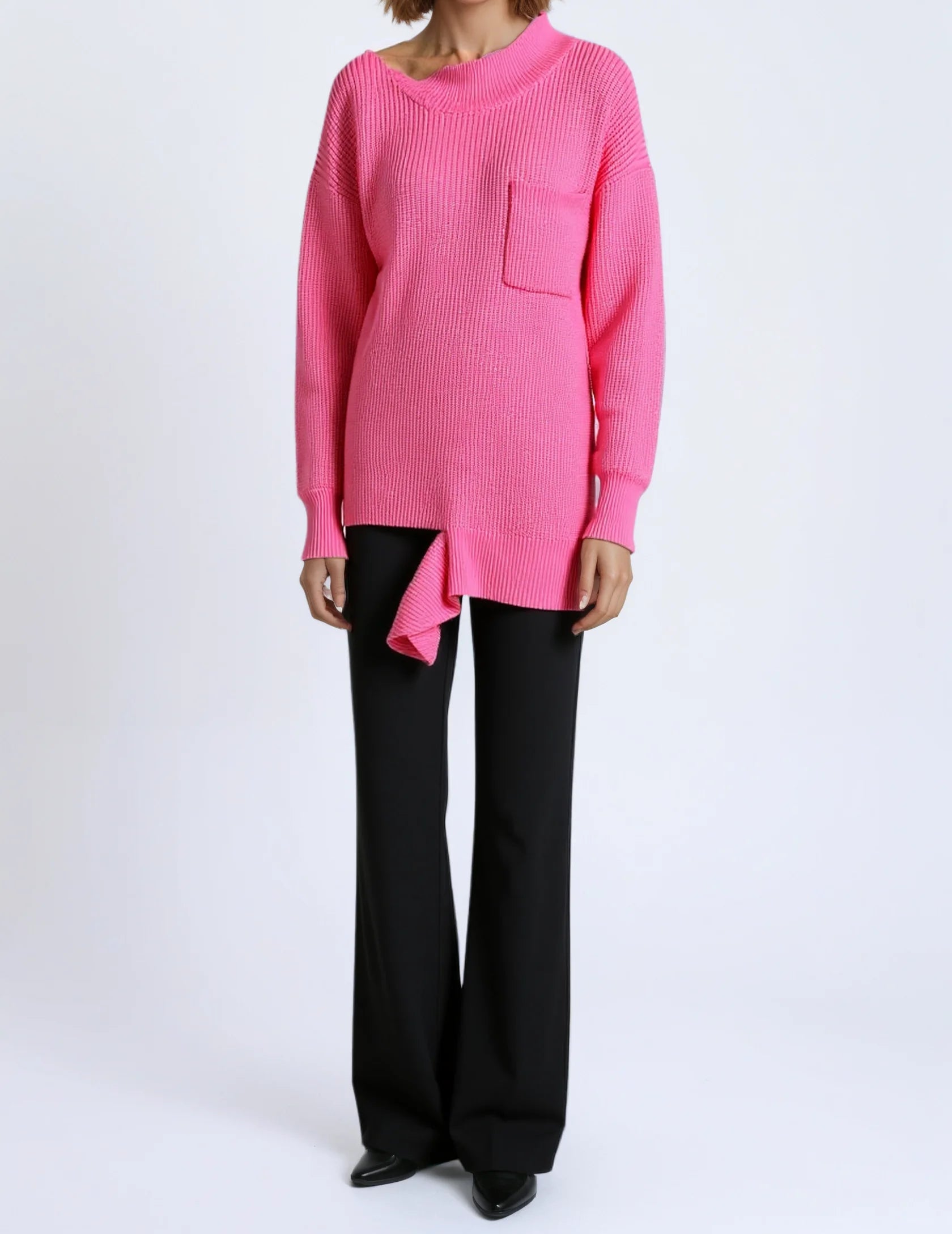 Low Price Drop Shipping 10pcs MOQ Women's Wool Turtleneck Winter Custom Knitted Sweater Dress