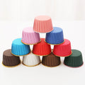 Birthday Party Baking Cake Tools Pure Color White Pink Golden Silver Paper Muffin Cupcake Cups