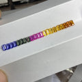 3x5mm Colorful Corundum Loose Lab Sapphire Baguette Rainbow Gem Stone