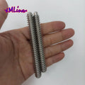 Xmlivet OD 9.4mm 82mm/89mm Billiards Pool Cue Joint Thread Insert Pin Stainless Steel 3/8-10 Male Joint Billiards Accessories