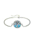 Merryshine Family Mother of Pearl Tree of Life Charm Bracelet 925 Sterling Silver Trendy Wedding Party Gift Wholesale