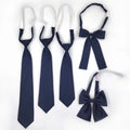 Solid Navy Color Western Bows and Ties Neckties Pre-Tied Adjustable Polyester Wholesale Formal Style