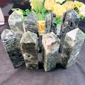 Wholesale Nature Large Crystal Stone Tower Ocean Jasper Druzy Tower for Sale