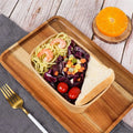 Custom Disposable Rectangle Kraft Paper Bowls Rectangle Food Containers Salad Bowls Take Out Foodboxes Party Supplies