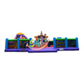 Pirate Ship Jumping Inflatable Bouncer Commercial Bounce House Slide Bouncing Castle Combo EN14960 Certified 2 Passengers