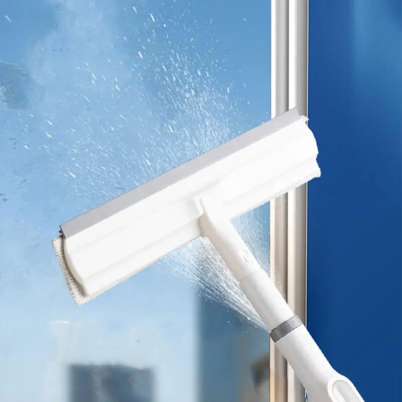 Jesun Window Cleaner Double-sided Household Glass Cleaner Handheld Tool Plastic Squeegee Window Wiper Cleaning