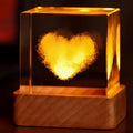 Creative 3D Glass 3D Laser Engraved Crystal Clouds Raindrops Desktop Decoration Paperweight Trophy for Birthday Gifts