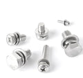 High Strength Construction Screws Set SUS304 Stainless Steel Hex Head Bolt for Steel Framework Outdoor Gazebo and Decking
