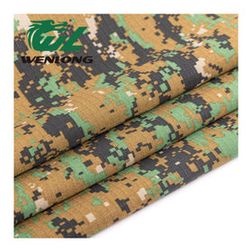 RTS T/C 80/20 Woven Flame Retardant Plain Tear-Resistant Ripstop Fabric for Tactical Gears Jackets Garment