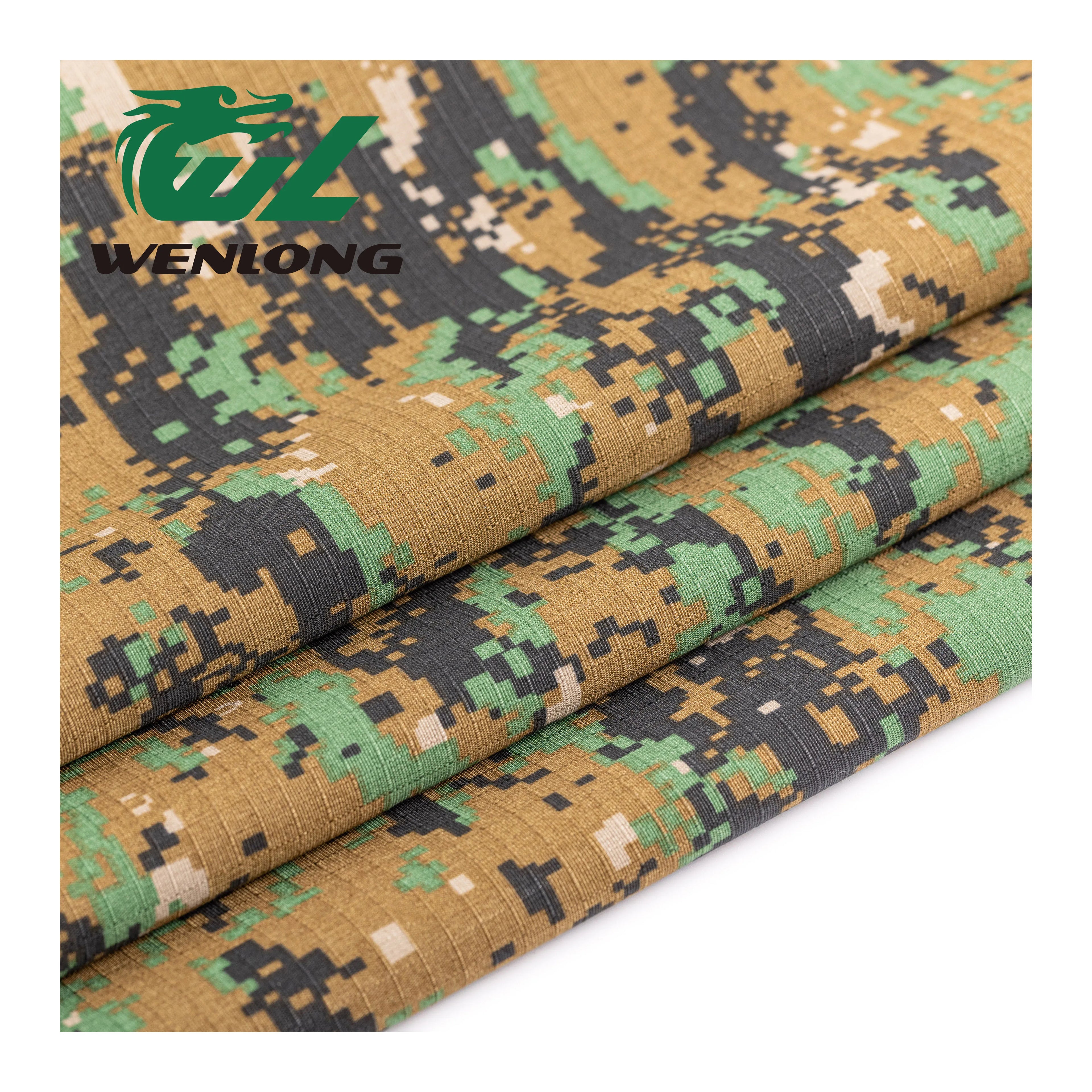 RTS T/C 80/20 Woven Flame Retardant Plain Tear-Resistant Ripstop Fabric for Tactical Gears Jackets Garment