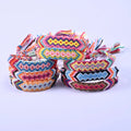 Nepal Woven Friendship Bracelets 100% Handmade Adjustable Braided Bracelets Soft Cotton Kids Girls Women and Men