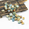 Hot Sales Natural Blue Onyx Cubes Healing Tumbled Stones Crystal Cubes for Fengshui Decoration
