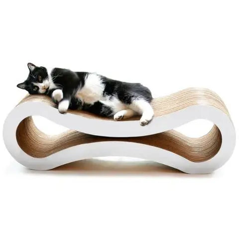 RM Reversible Infinity in Multiple Colors Ultimate Cat Scratcher Lounge Made From Recycled Corrugated Cardboard Durable