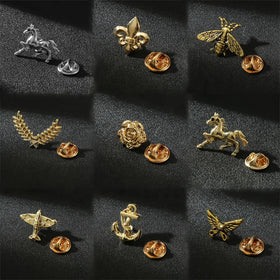 Men's Suit Ornaments Personality Fashion Animal Horse Suit Chest Accessories Brooch