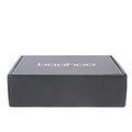 Wholesale Custom Big Black Shoe Shipping Boxes With With Tear Strip logo Packaging