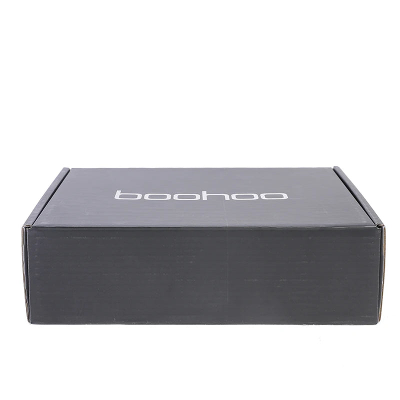 Wholesale Custom Big Black Shoe Shipping Boxes With With Tear Strip logo Packaging