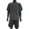 Custom 280G Men Acid Washed T Shirt Streetwear Black Stone Retro 100% Cotton Blank T Shirts Custom Oversized Vintage T-Shirt