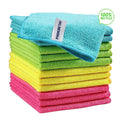 Environmental Eco Friendly 40x40 Custom logo Custom Print Washable Yellow Microfiber Cleaning Cloth
