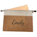 Custom Blank Engraved Logo Slim Felt Laptop Sleeve Business Briefcase Protector Storage Bag Laserable Leatherette Tablet Sleeve