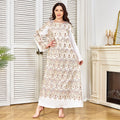 Wholesale Elegant Dubai Factory-Abaya New Sequin Loose Large Swing Dress for Middle Eastern Women Autumn Breathable Cross-Border