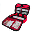 Red Empty Travel First Aid Bag Storage Compact Survival Medicine Bag Travel First Aid Kit