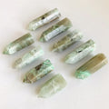 Wholesale Natural Fengshui Healing Stone Crystal Wand Point Green Moonstone Tower for Decoration