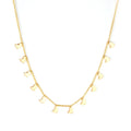 Ason Jewelry Wholesale Simple Pendant Necklace Stainless Steel Gold Plated Necklace Feminine Charm Necklace