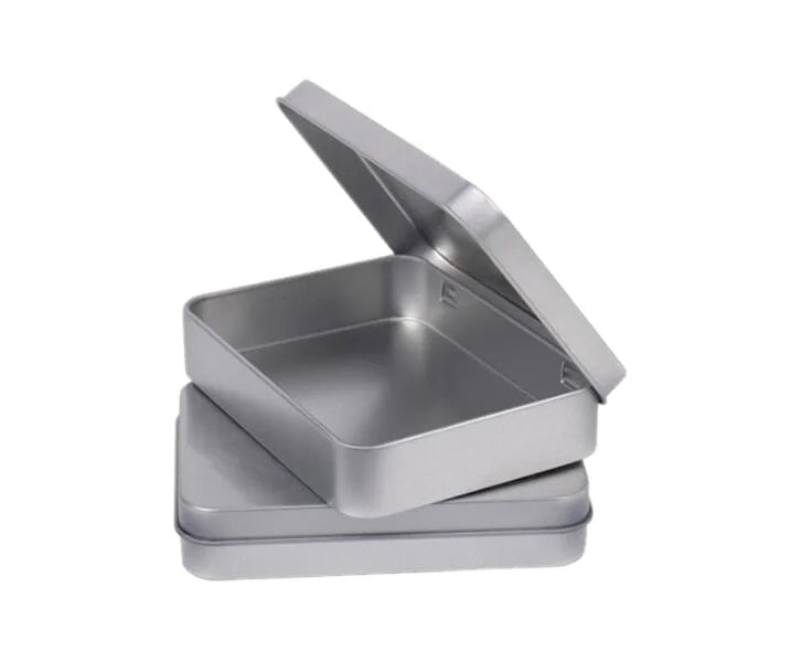 115x85x22mm Rectangular Tin Box  With Hinged Lid for Gifts Accessories Tools  Chocolate Candies
