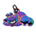 Latest Brand Designer Jewelry Charms Logos Custom rainbow Color Alloy Metal hang Tags for Keyring