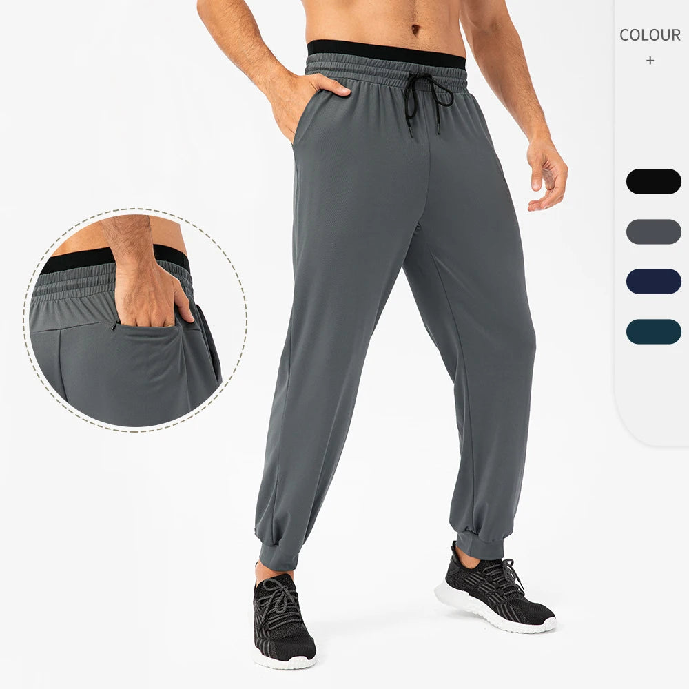 Men's Custom Logo Quickly Dry Light Weight Running Pants Leisure Summer Sweatpants Trackpants