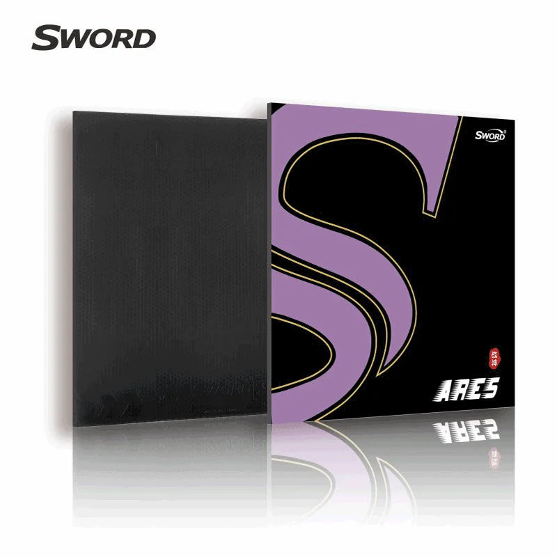 Sword ARES ITTF High Tacky Loop Rubber Pro Training Ping Pong Table Tennis Rubber Offensive Spin