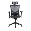 Comfortable Contemporary Rolling Office Chair Swivel Wheels Ergonomic Fabric Mesh Lift Chair Executive Adjustable Headrest