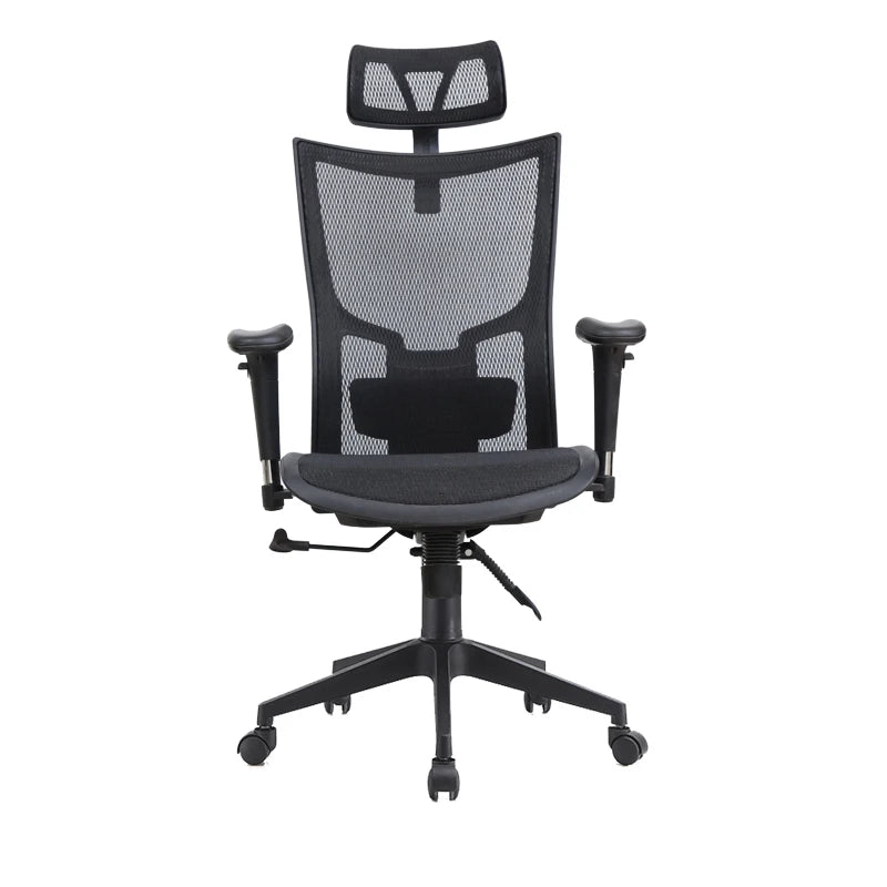 Comfortable Contemporary Rolling Office Chair Swivel Wheels Ergonomic Fabric Mesh Lift Chair Executive Adjustable Headrest