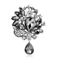 ROMANTIC New Fashion Rhinestone Brooch Wedding Garment Crystal Brooch Pin