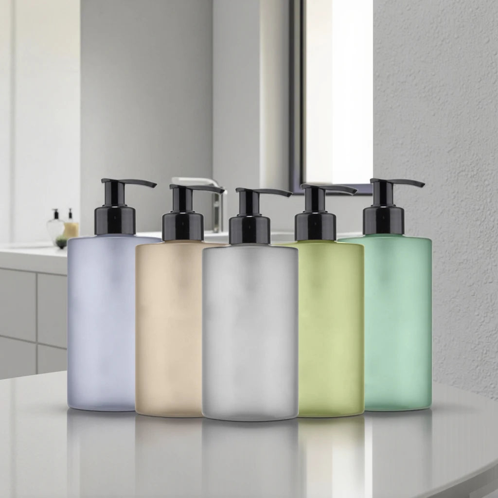 Transparent Empty Cosmetic Plastic Hand Sanitizer Dispenser Shampoo Pump Lotion Bottle 200ml 350ml 500ml 800ml 400ml Total