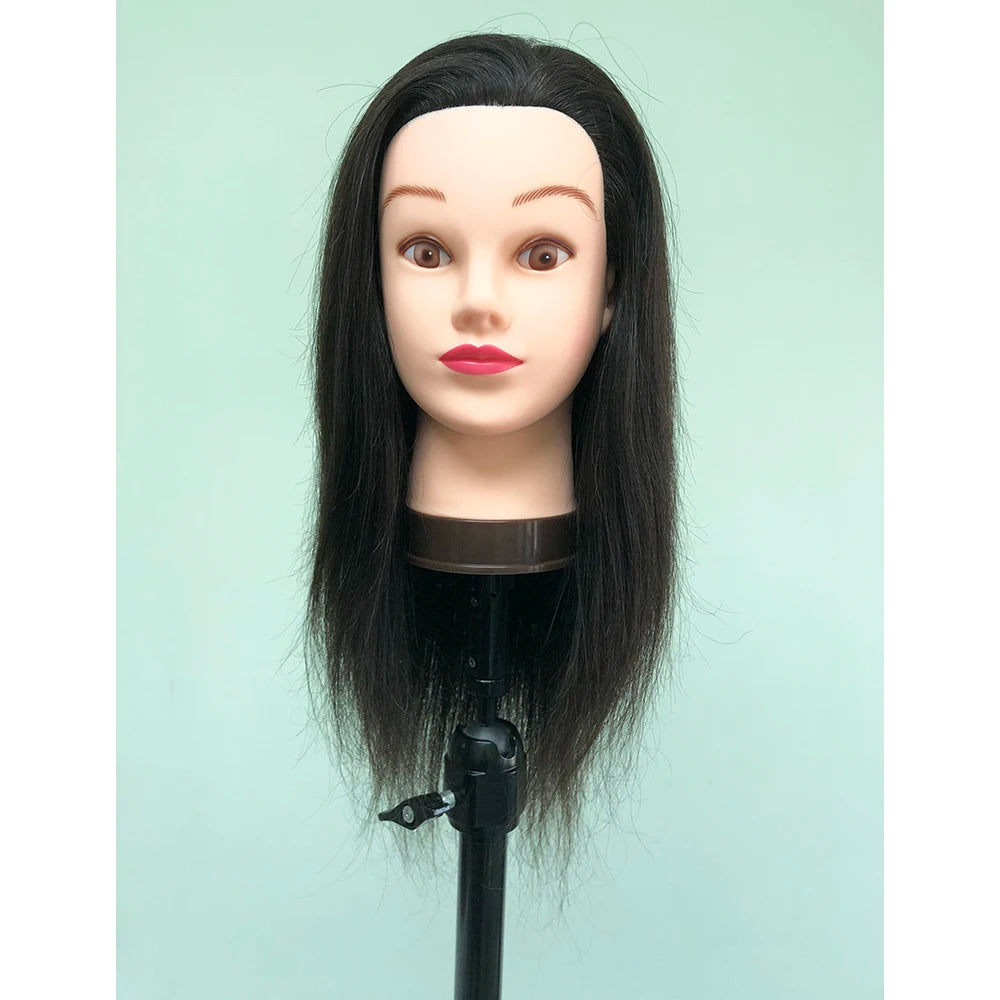 Wholesale Price Plastic Mannequin Head with Hair Stand Style for Hairdresser