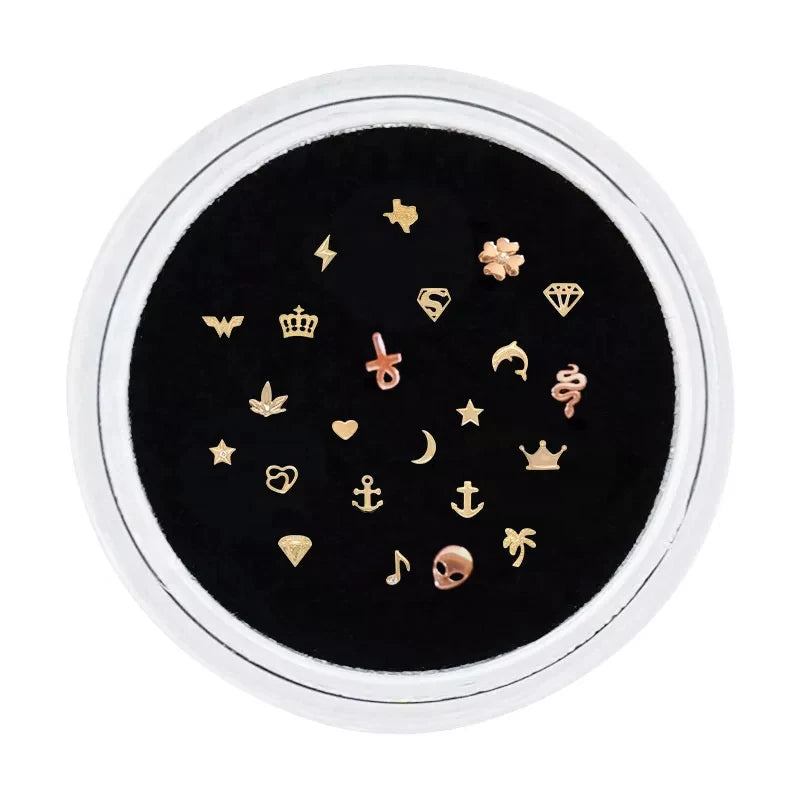Sandra Dental 18K Gold Tooth Gem Luxury Shinning Customized DIY Teeth Whitening Starter Kit Multi-Purpose Oral Hygiene Letter