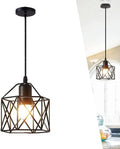 Nordic Vintage Style Iron Pendant Light E27 Base Rustic Chandeliers for High Ceilings
