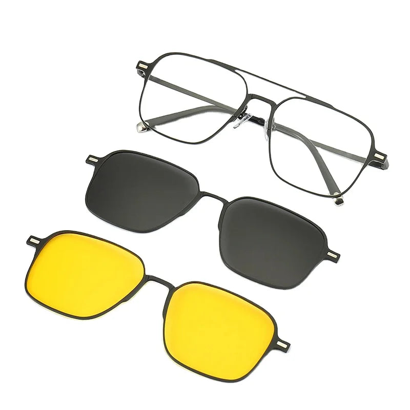 New Polarized Sunglasses with UV Resistant Magnetic Sleeve Lens