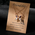Fashion New Gemstone Big Butterfly Necklace for Women Jewelry Wholesale
