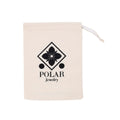 Custom Logo Cotton Drawstring Bag 9*12cm White with Black Print Eco-Friendly 9*12cm Cotton Drawstring Bags White
