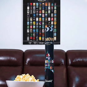 Timeless Design Custom Must to See 100 Movies Bucket List Screen Printed Fancy Art Coated Paper Scratch off Poster