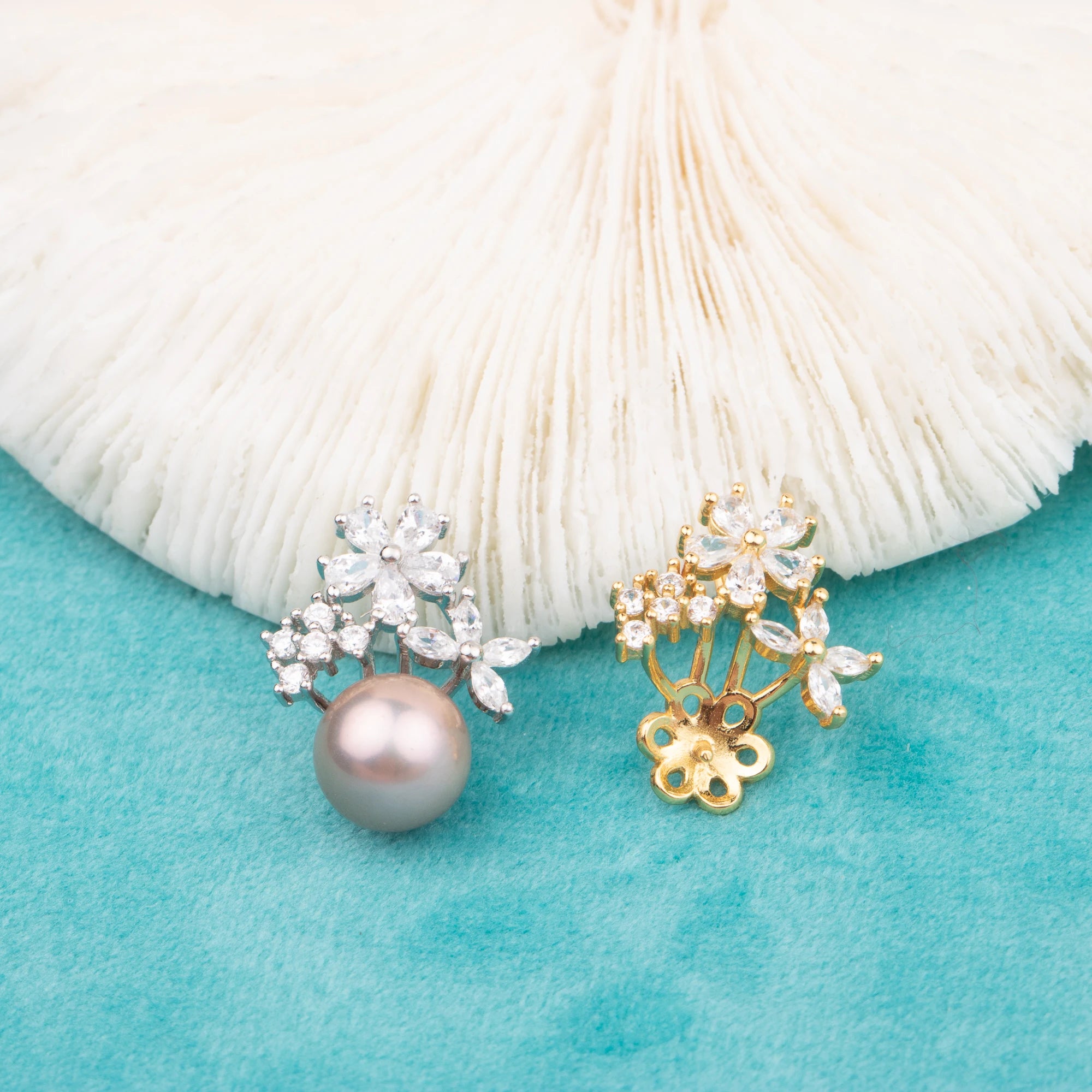 P010747 DIY 7-10mm Natural Freshwater Pearl Pendant Accessory 925 Sterling Silver Engagement Jewelry Necklace for Women