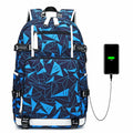 Fashion Teenager School Backpack Women Men Laptop Travel Bag Large Waterproof Multifunction USB Charging Knapsack Mochila