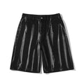 Street Breathe Casual Blank Baggy Raw Edge Jean Shorts Custom logo Loose Jogging Wear Tie-dye Men Denim Shorts Manufacturer