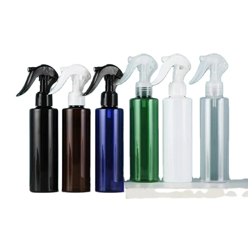 200ml 250ml 500ml Transparent Plastic PET Mist Fine Bottle with Black Trigger Spray