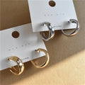 New 18k Gold Plated  Hoop Earring Geometric Chunky Hoop Earrings for Women