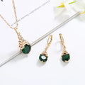 Gift Jewelry Conjunto Julary Bisuteria Al Por Mayor China Cubic Zirconia Set Plated in 18k Gold Women Necklaces and Earrings Set